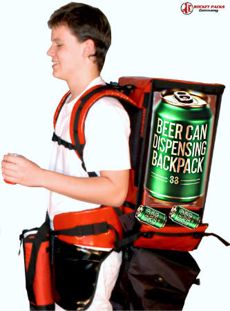 Check out the Rocketpacks drink-bottle-backpack, the ultimate friendly equipment showcased at Anuga in #Cologne
